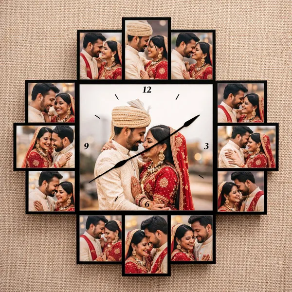 Wood_Personalized_Photo_Wall_Clock_2