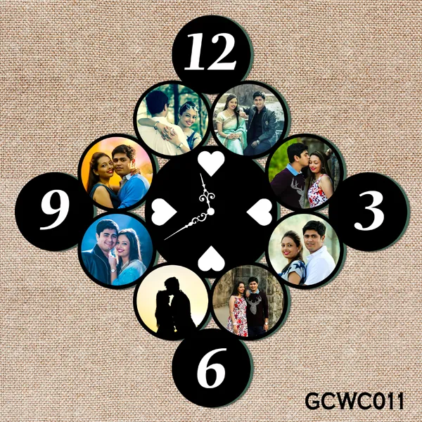 Wood_Personalized_Photo_Wall_Clock_2