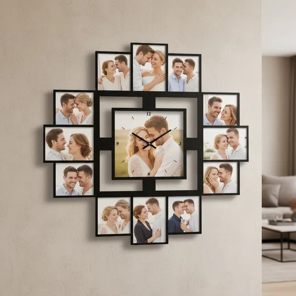 Wood_Personalized_Photo_Wall_Clock_2