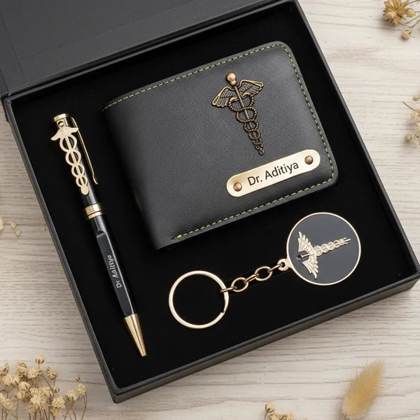 Personalized_Wallet_Pen_&_Key_Chain_Set_For_Doctors