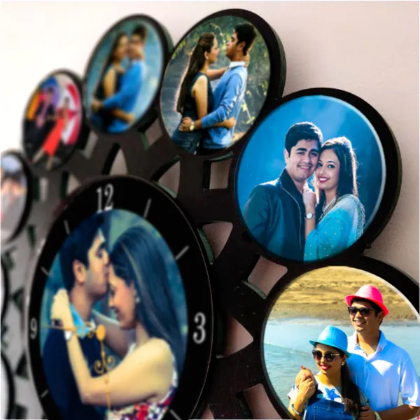 Wood_Personalized_Photo_Wall_Clock_3