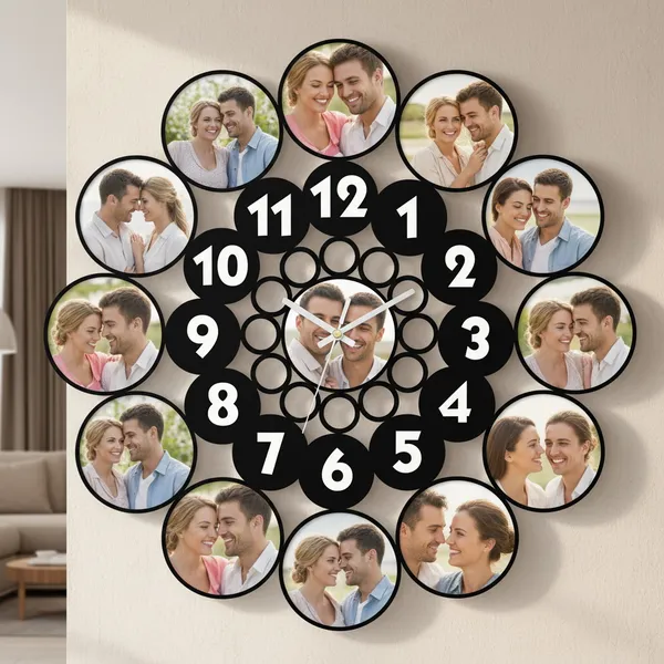 Wood_Personalized_Photo_Wall_Clock_3
