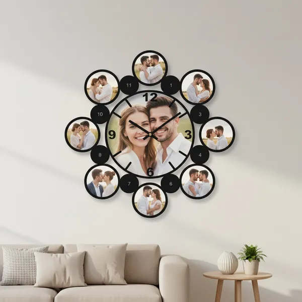 Wood_Personalized_Photo_Wall_Clock_3