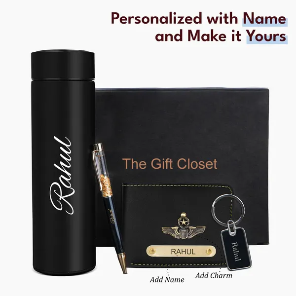 Personalized_Wallet_Key_Chain_Pen_Combo_With_Temperature_Water_Bottle