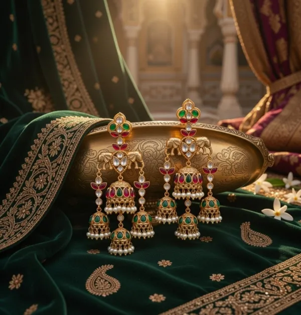 Kimaya_Jhumki_Earrings_Golden_Alloy_With_Plating