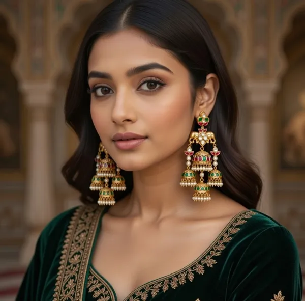 Kimaya_Jhumki_Earrings_Golden_Alloy_With_Plating