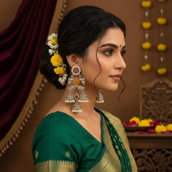 Uttara_Earrings_Multicolor_Brass_With_Plating_Dharma_And_Plating__(Pack_Of_2)