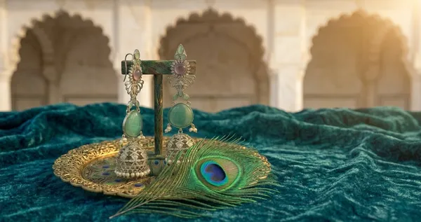 Kaurwaki_And_Mitaali_Jhumki_Earrings_Multicolor_Alloy_With_Plating__(Pack_Of_2)