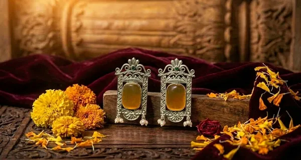 Shipra_Studs_Stud_And_Nilima_Long_Jhumka_Earrings_Multicolor_Alloy_With_Plating_(Pack_Of_2)