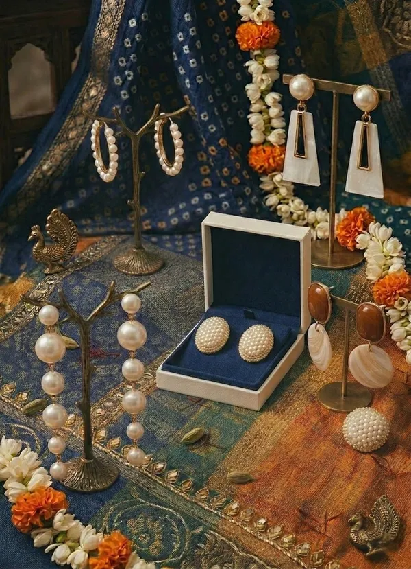 Sushmita_Pearl_Earrings_Set_White_&_Gold_Brass_With_Artificial_Pearls_(Set_Of_5)
