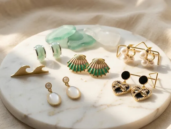 Vinisha_Beach_Earrings_Set_Multicolor_Alloy_With_Resin_&_Beads_(Set_Of_5)