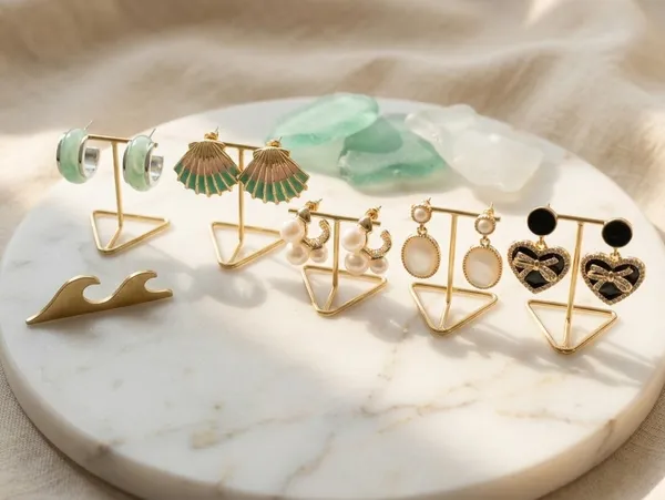 Vinisha_Beach_Earrings_Set_Multicolor_Alloy_With_Resin_&_Beads_(Set_Of_5)
