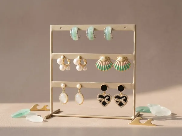 Vinisha_Beach_Earrings_Set_Multicolor_Alloy_With_Resin_&_Beads_(Set_Of_5)