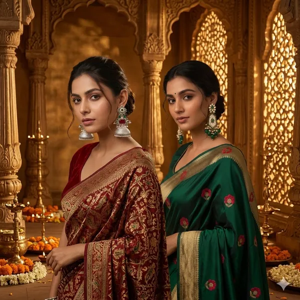 Lavanya_And_Plating_Yashodhara_Jhumki_Earrings_Multicolor_Alloy_With_Kundan_Stones(Pack_Of_2)