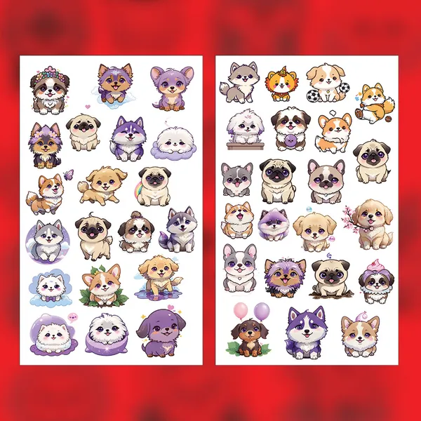 Adorable_Puppy_Dog_Sticker_Pack_-_Cute_Cartoon_Pet_Stickers_for_Decoration