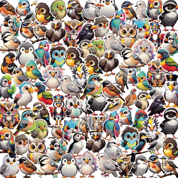 Cute_Bird_Stickers_Collection_-_Decorative_Vinyl_Stickers_Pack