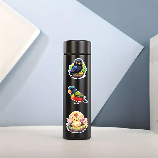 Colorful_Bird_Nest_Sticker_Collection_-_Set_of_48_Decorative_Waterproof_Stickers
