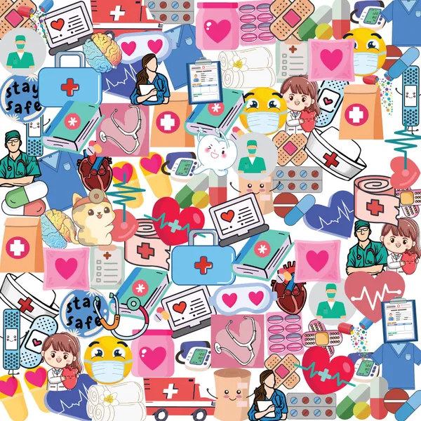 Medical_Healthcare_Themed_Decorative_Sticker_Set_(50+_Pieces)