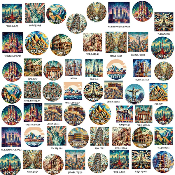 Travel-Themed_Decorative_Stickers_-_Iconic_Landmarks_&_City_Art_Collection