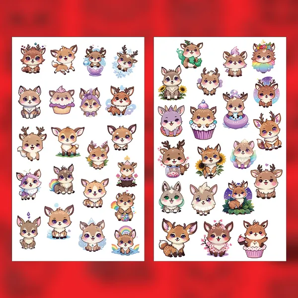 Kawaii_Deer_&_Animal_Sticker_Pack_-_Cute_Illustrated_Character_Stickers