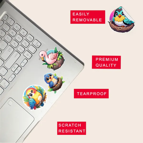 Colorful_Bird_Nest_Sticker_Collection_-_Set_of_48_Decorative_Waterproof_Stickers