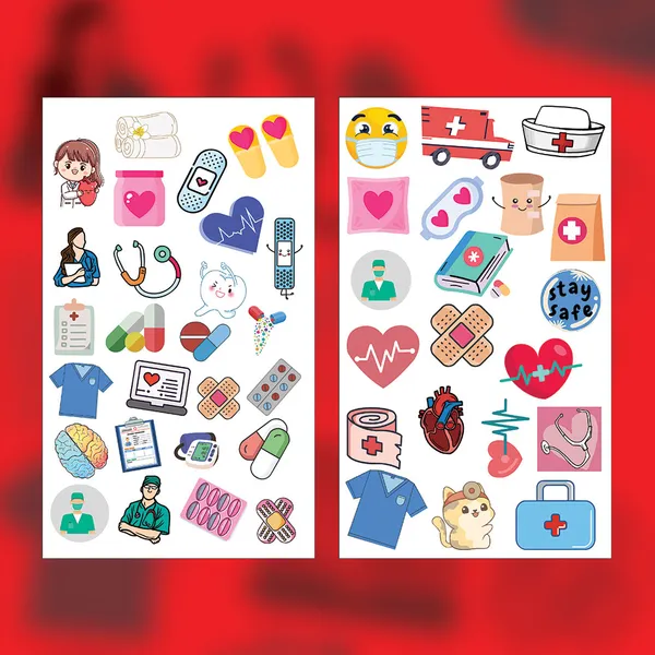 Medical_Healthcare_Themed_Decorative_Sticker_Set_(50+_Pieces)