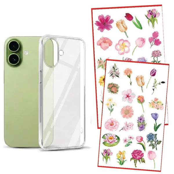 Combo_of_iPhone_17_Anti_Yellow_Case_and_Flower_Sticker