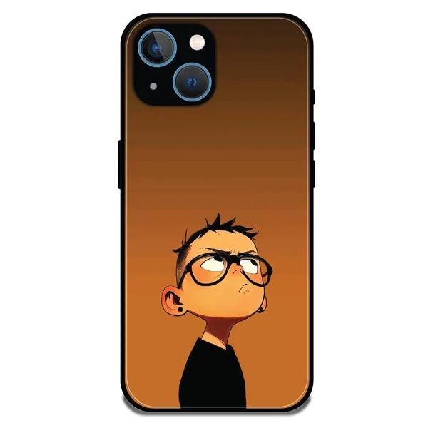 iPhone_15_Stylish_Cartoon_Boy_Glossy_Metal_Silicone_Case
