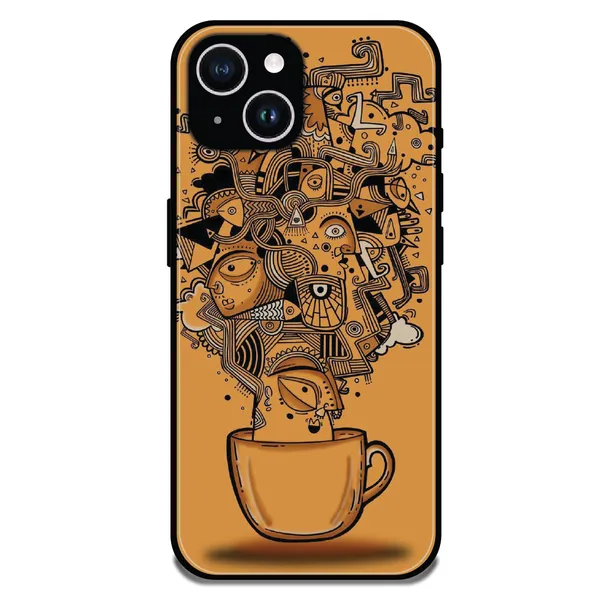 iPhone_15_Plus_Abstract_Coffee_Doodle_Glossy_Metal_Silicone_Case