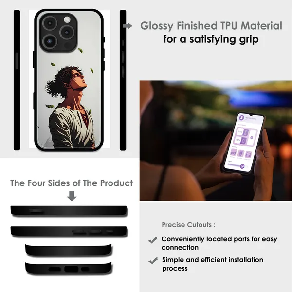 iPhone_16E_Anime_Wanderer_Aesthetic_Glossy_Metal_Silicone_Case