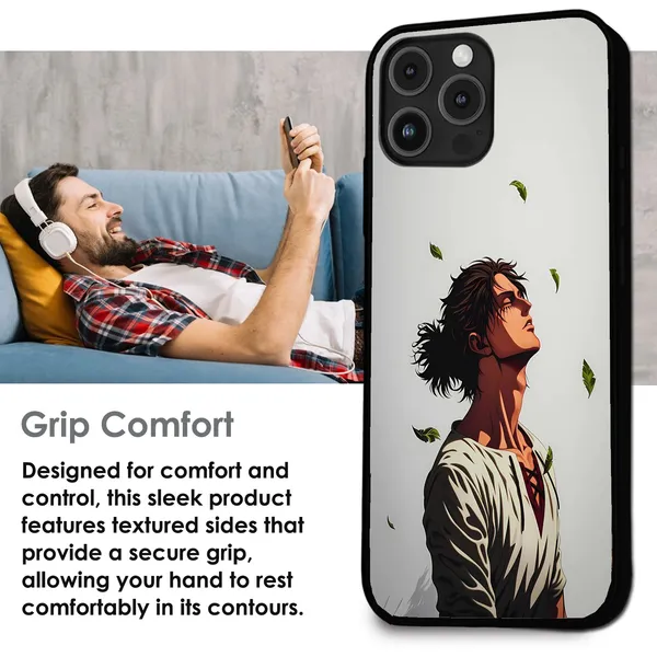 iPhone_16E_Anime_Wanderer_Aesthetic_Glossy_Metal_Silicone_Case
