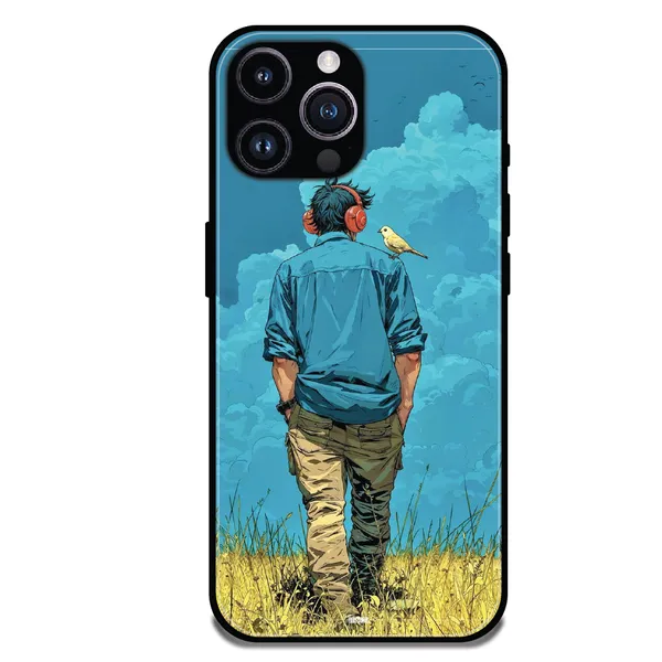 iPhone_16_Pro_Dreamer_in_Blue_Clouds_Glossy_Metal_Silicone_Case