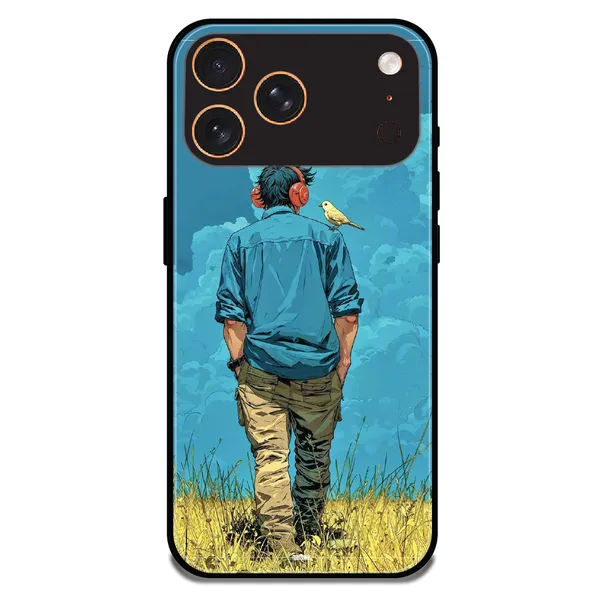 iPhone_17_Pro_Dreamer_in_Blue_Clouds_Glossy_Metal_Silicone_Case