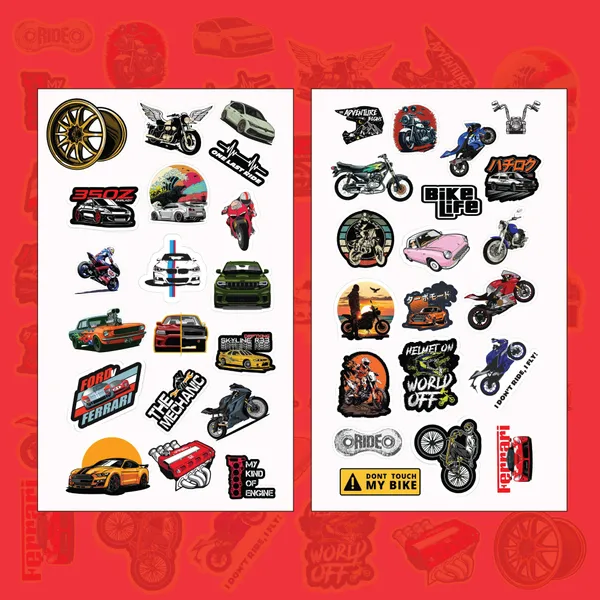 Car_and_Bike_Sticker_Bundle_–_42_Waterproof_Aesthetic_Stickers_for_Phone_Cases,_Clear_Covers,_Journals,_Scrapbooks_&_More
