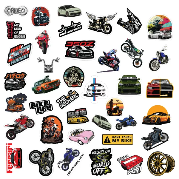Car_and_Bike_Sticker_Bundle_–_42_Waterproof_Aesthetic_Stickers_for_Phone_Cases,_Clear_Covers,_Journals,_Scrapbooks_&_More