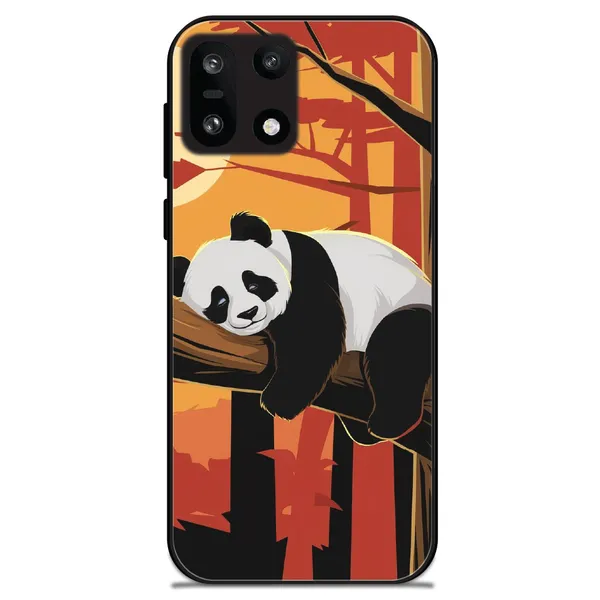 OnePlus_15_Sleeping_Panda_Sunset_Glossy_Metal_Silicone_Case