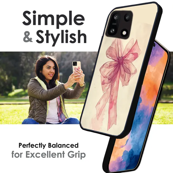 OnePlus_15_Pretty_Pink_Bow_Glossy_Metal_Silicone_Case
