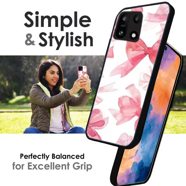 OnePlus_15_Cute_Pink_Bows_Glossy_Metal_Silicone_Case