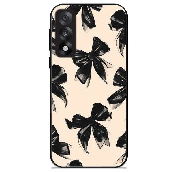 OnePlus_Nord_5_Black_Bows_Glossy_Metal_Silicone_Case