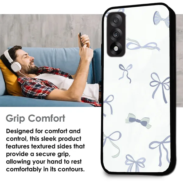 OnePlus_Nord_5_Blue_Bows_Glossy_Metal_Silicone_Case