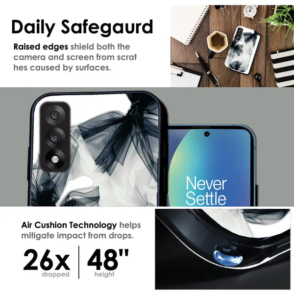 OnePlus_Nord_5_Satin_Bows_Glossy_Metal_Silicone_Case