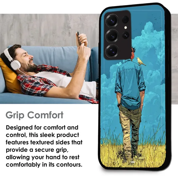 Samsung_Galaxy_S25+_Dreamer_in_Blue_Clouds_Glossy_Metal_Silicone_Case