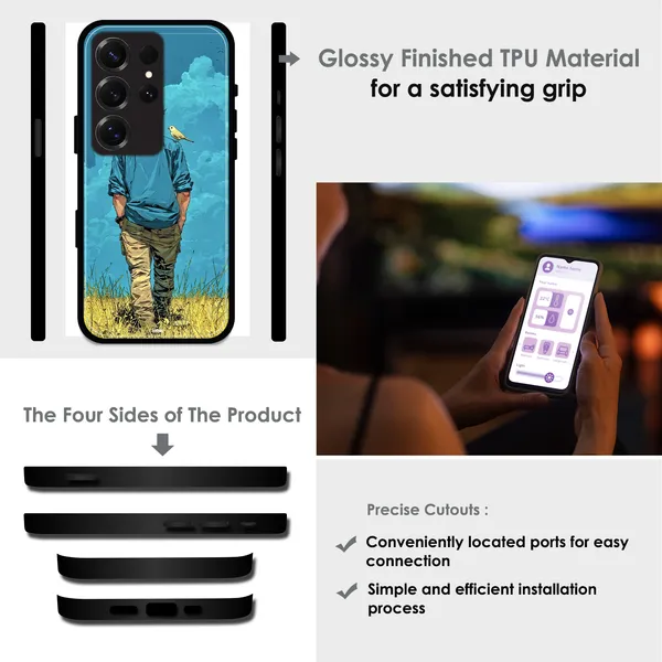 Samsung_Galaxy_S25+_Dreamer_in_Blue_Clouds_Glossy_Metal_Silicone_Case