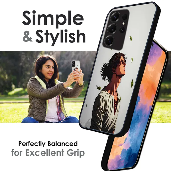 Samsung_Galaxy_S25+_Anime_Wanderer_Aesthetic_Glossy_Metal_Silicone_Case