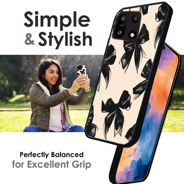 Samsung_Galaxy_S25+_Black_Bows_Glossy_Metal_Silicone_Case