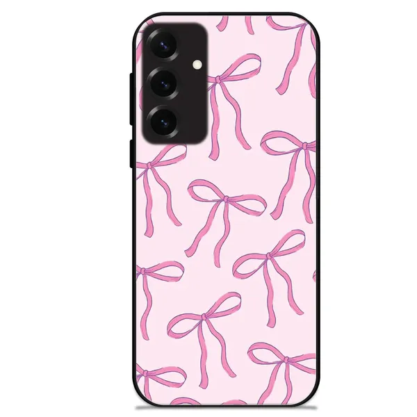 Samsung_Galaxy_S25+_Pink_Bows_Glossy_Metal_Silicone_Case