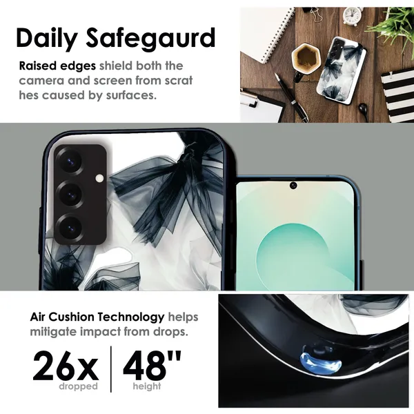Samsung_Galaxy_S25+_Satin_Bows_Glossy_Metal_Silicone_Case