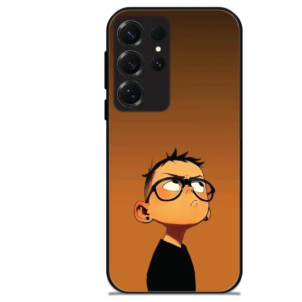 Samsung_Galaxy_S25_Ultra_Stylish_Cartoon_Boy_Glossy_Metal_Silicone_Case