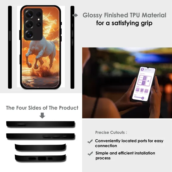 Samsung_Galaxy_S25_Ultra_Majestic_White_Horse_Sunset_Glossy_Metal_Silicone_Case