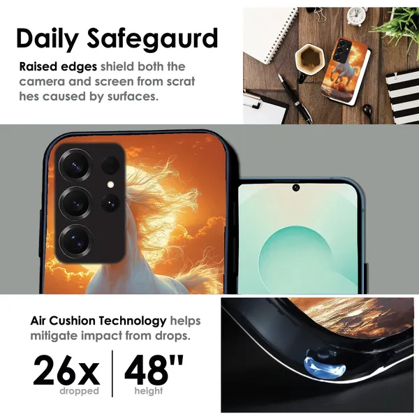 Samsung_Galaxy_S25_Ultra_Majestic_White_Horse_Sunset_Glossy_Metal_Silicone_Case